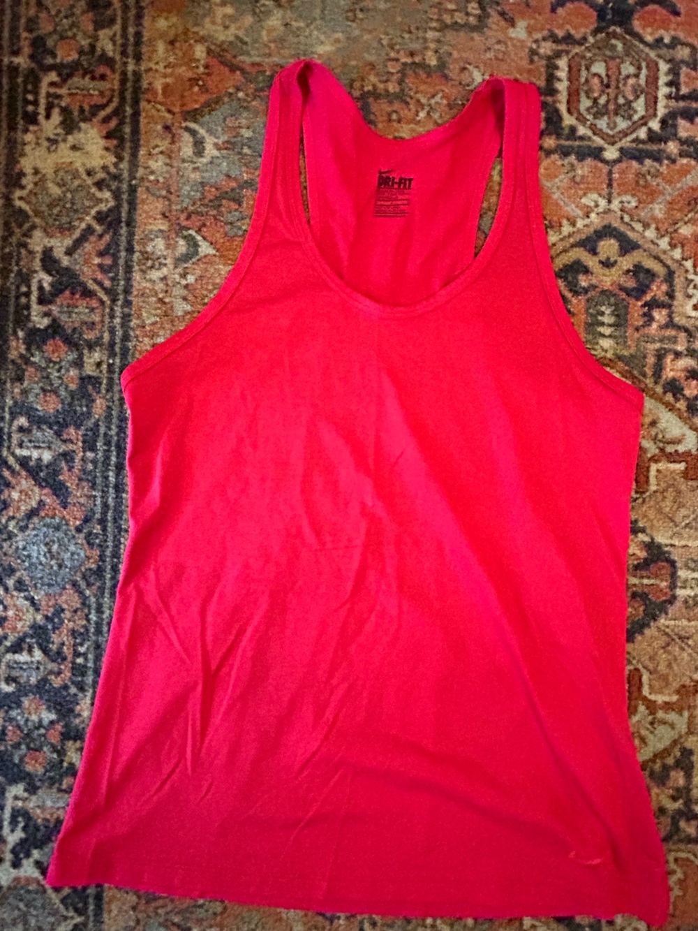 Nike Women's Bright Red Dri-FIT Tank Top